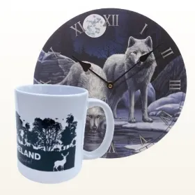 Wild Ireland Clock & Mug