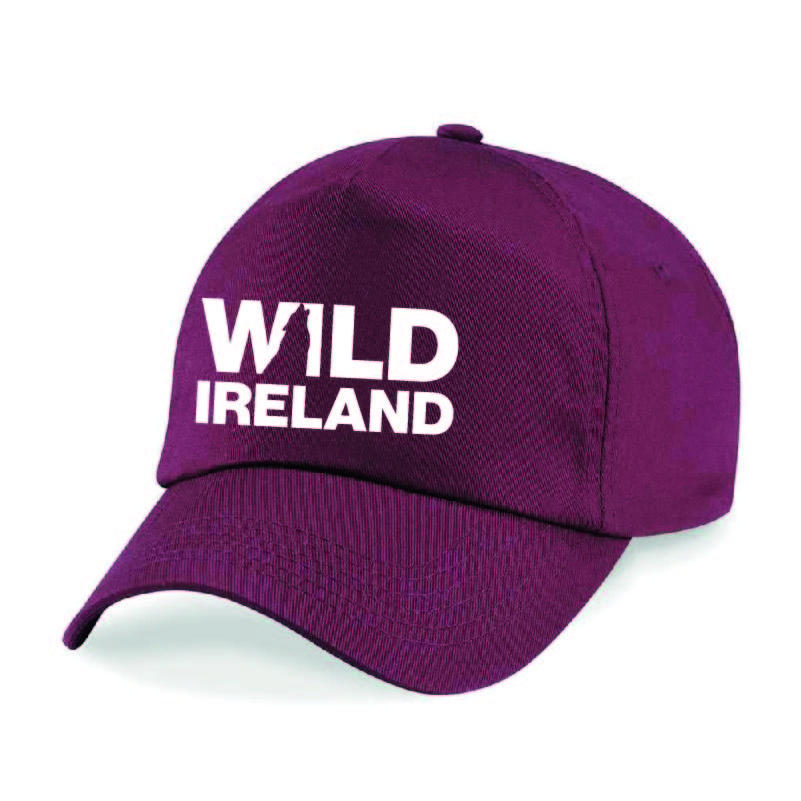 Wild Ireland Baseball Cap Burgundy and White