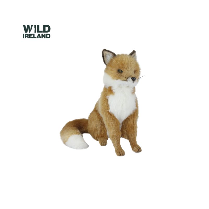 Handcrafted Large Fox Sitting