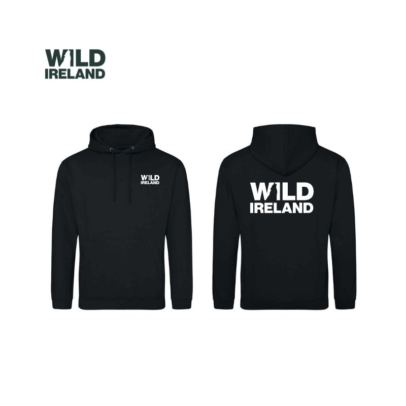 Wild Ireland Hoodie (Adult) L Deep Black