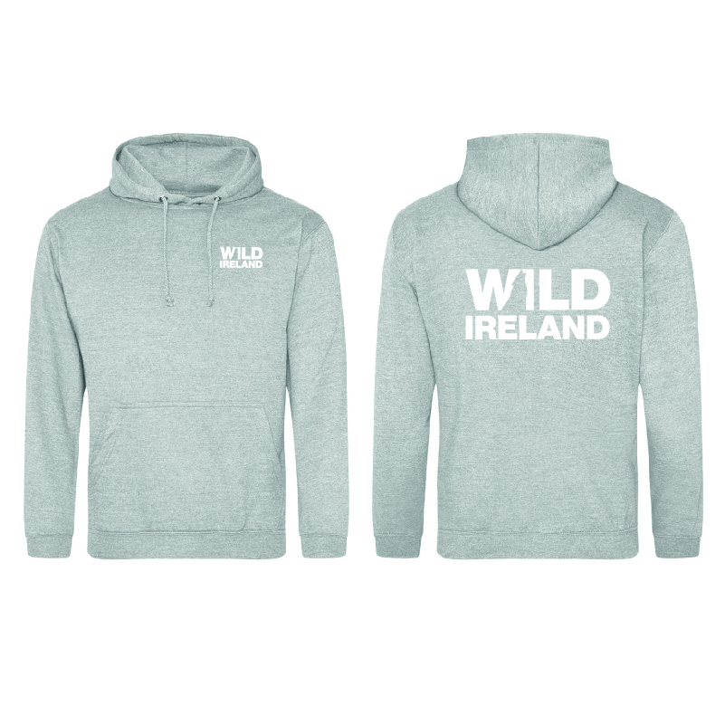 Wild Ireland Hoodie (Adult) L Heather Grey