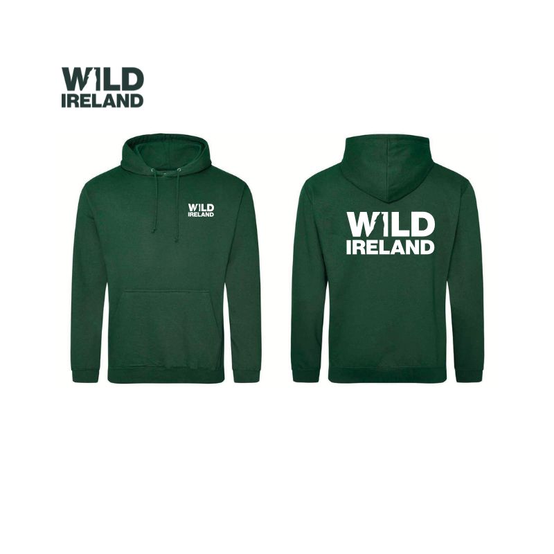 Wild Ireland Hoodie (Adult) L Bottle Green