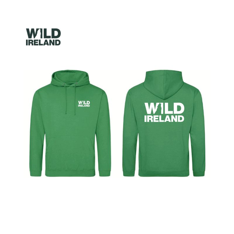 Wild Ireland Hoodie (Adult) XS Kelly Green